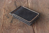 MATTE BLACK LEATHER MONEY CLIP